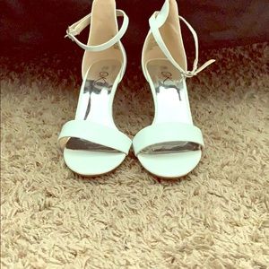 White Heeled Sandals